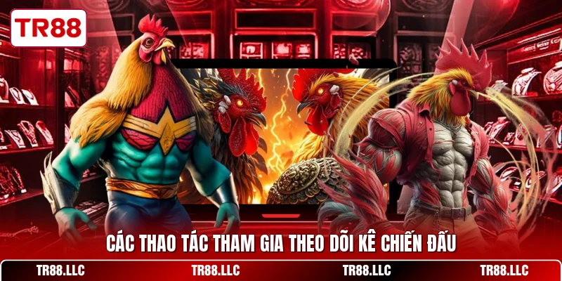 Các thao tác tham gia theo dõi kê chiến đấu