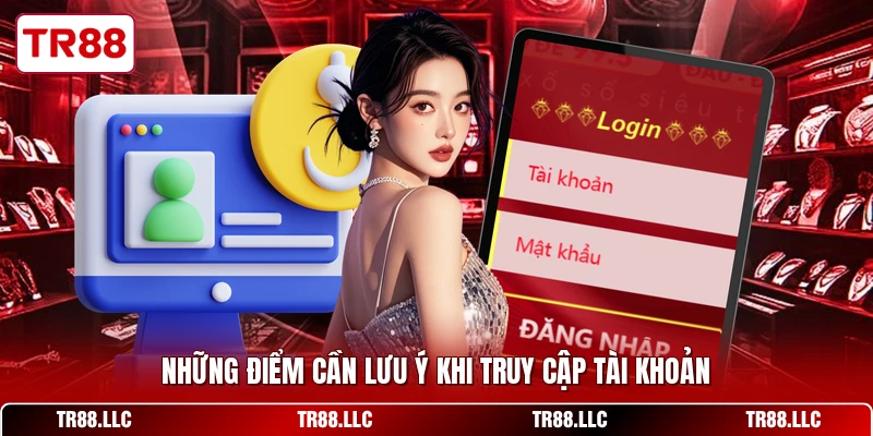 Những điểm cần lưu ý khi truy cập tài khoản